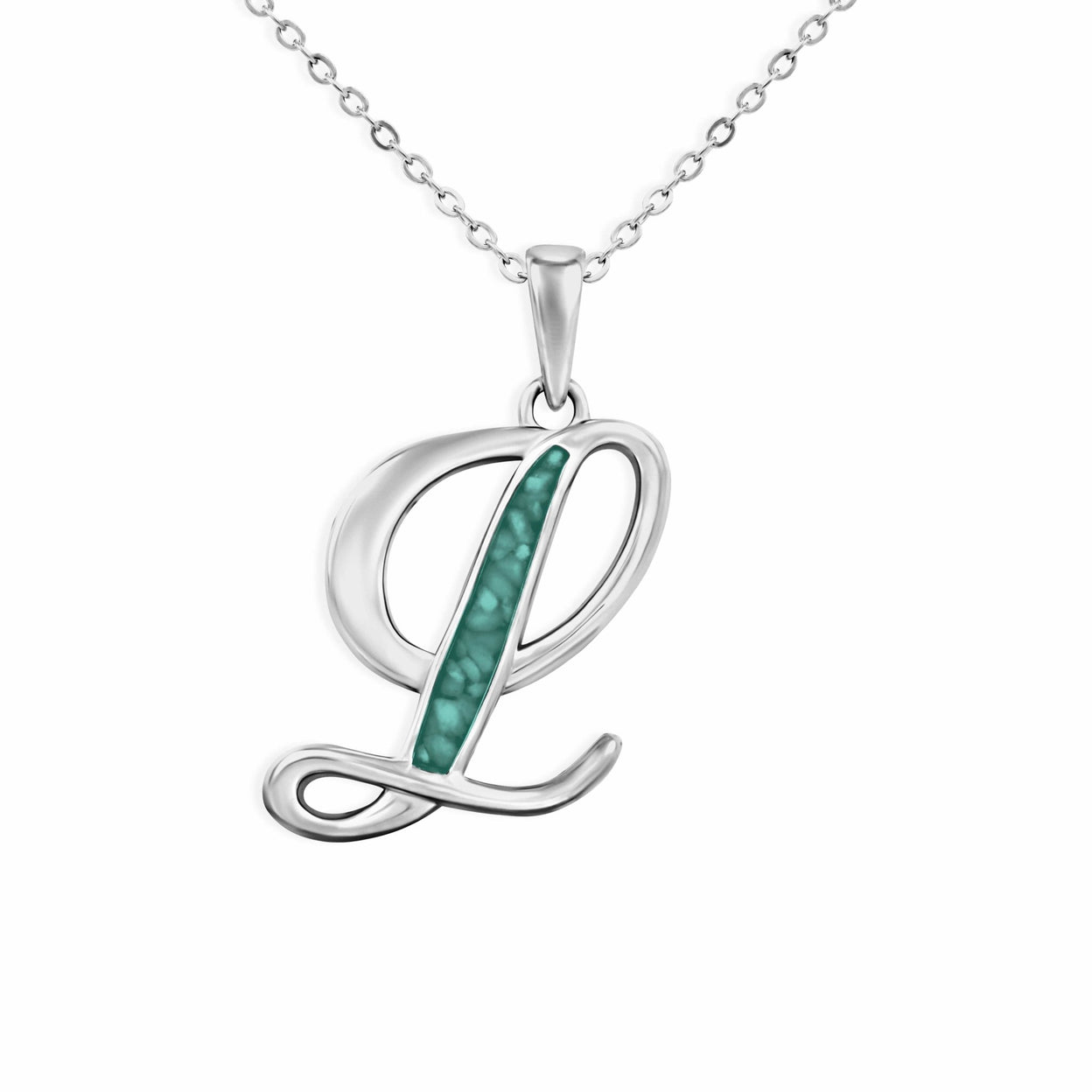 Load image into Gallery viewer, EverWith Alphabet Memorial Ashes Pendant - Letter L - EverWith Memorial Jewellery - Trade