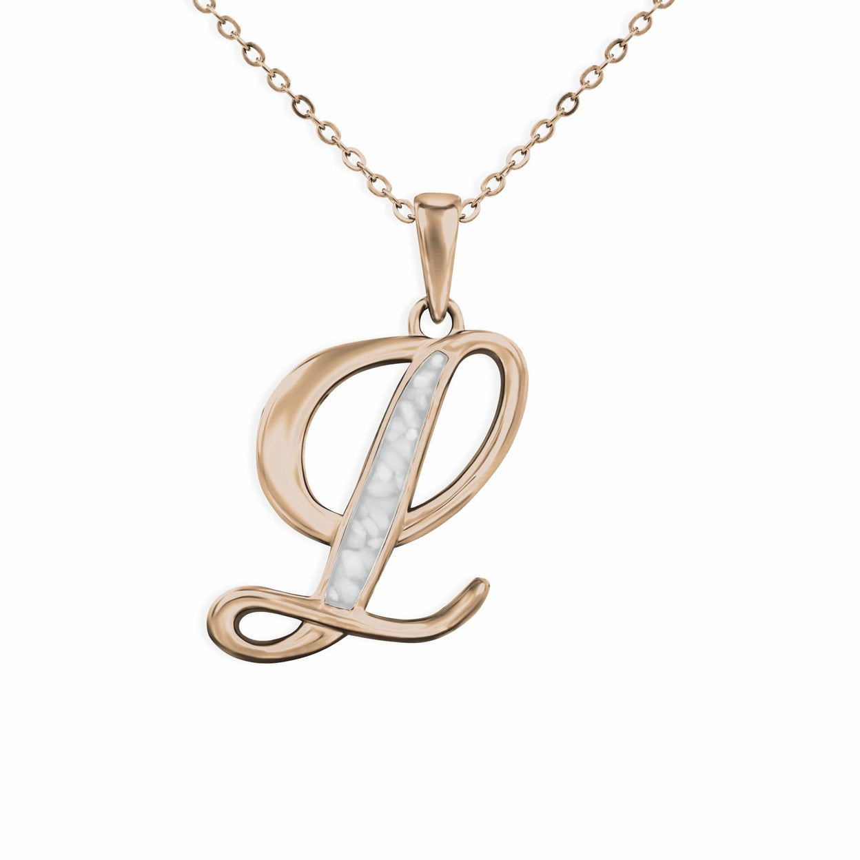 Load image into Gallery viewer, EverWith Alphabet Memorial Ashes Pendant - Letter L - EverWith Memorial Jewellery - Trade