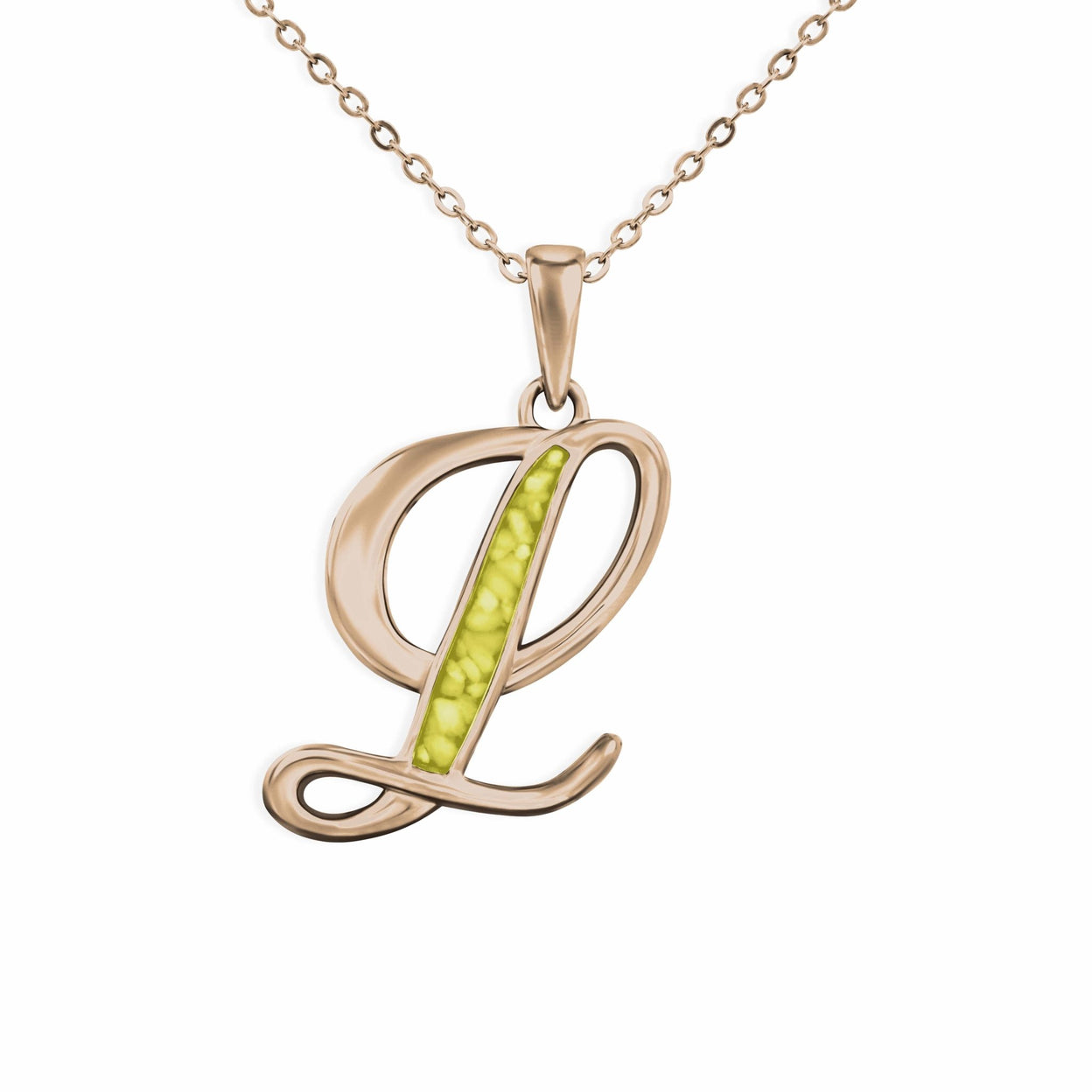 Load image into Gallery viewer, EverWith Alphabet Memorial Ashes Pendant - Letter L - EverWith Memorial Jewellery - Trade