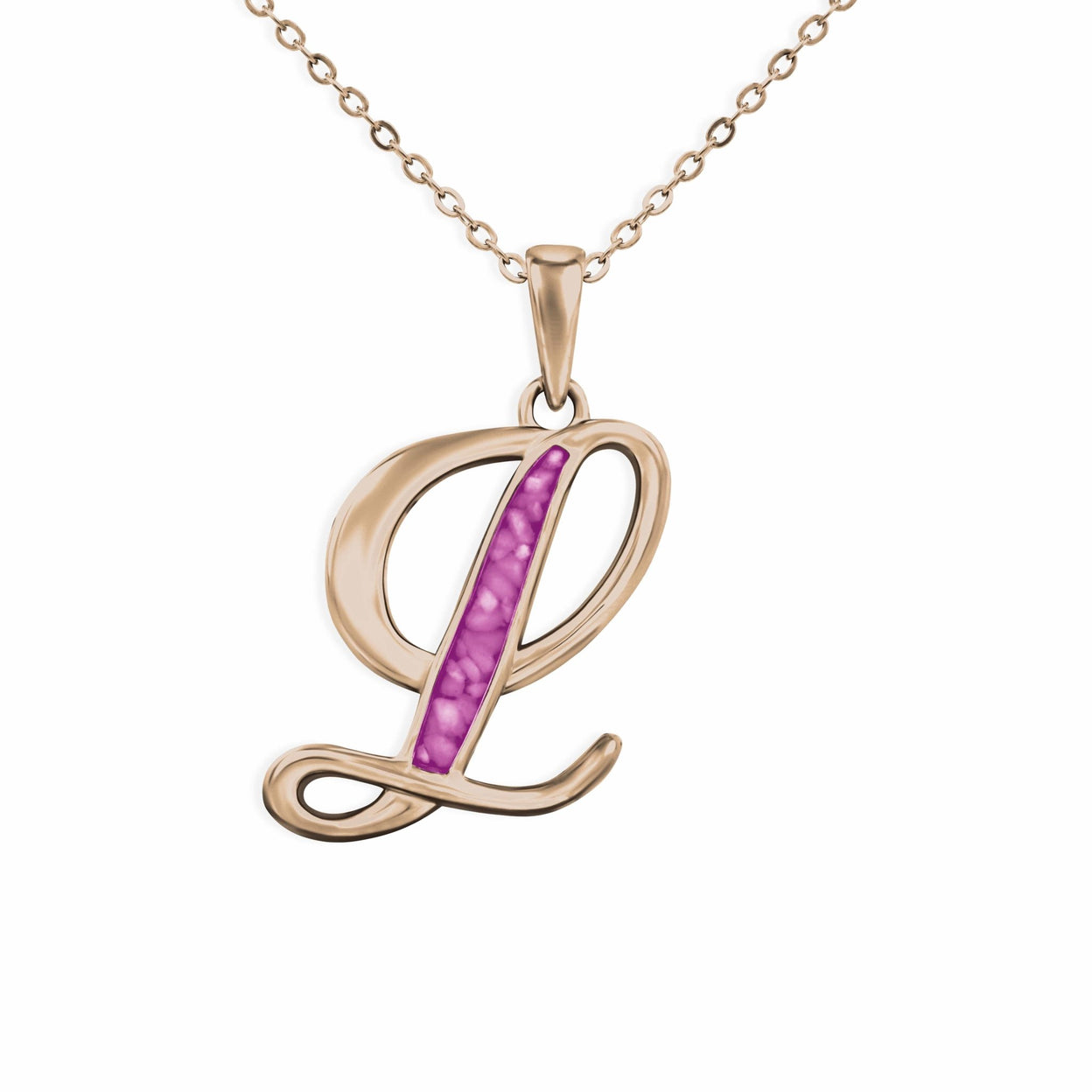 Load image into Gallery viewer, EverWith Alphabet Memorial Ashes Pendant - Letter L - EverWith Memorial Jewellery - Trade