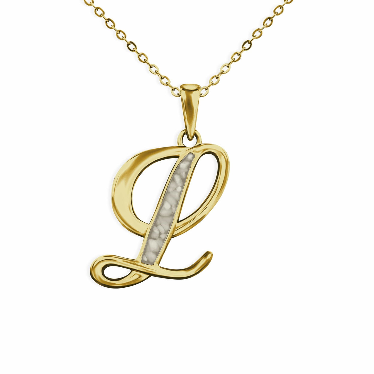 Load image into Gallery viewer, EverWith Alphabet Memorial Ashes Pendant - Letter L - EverWith Memorial Jewellery - Trade