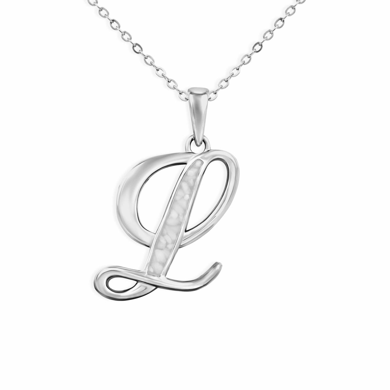 Load image into Gallery viewer, EverWith Alphabet Memorial Ashes Pendant - Letter L - EverWith Memorial Jewellery - Trade