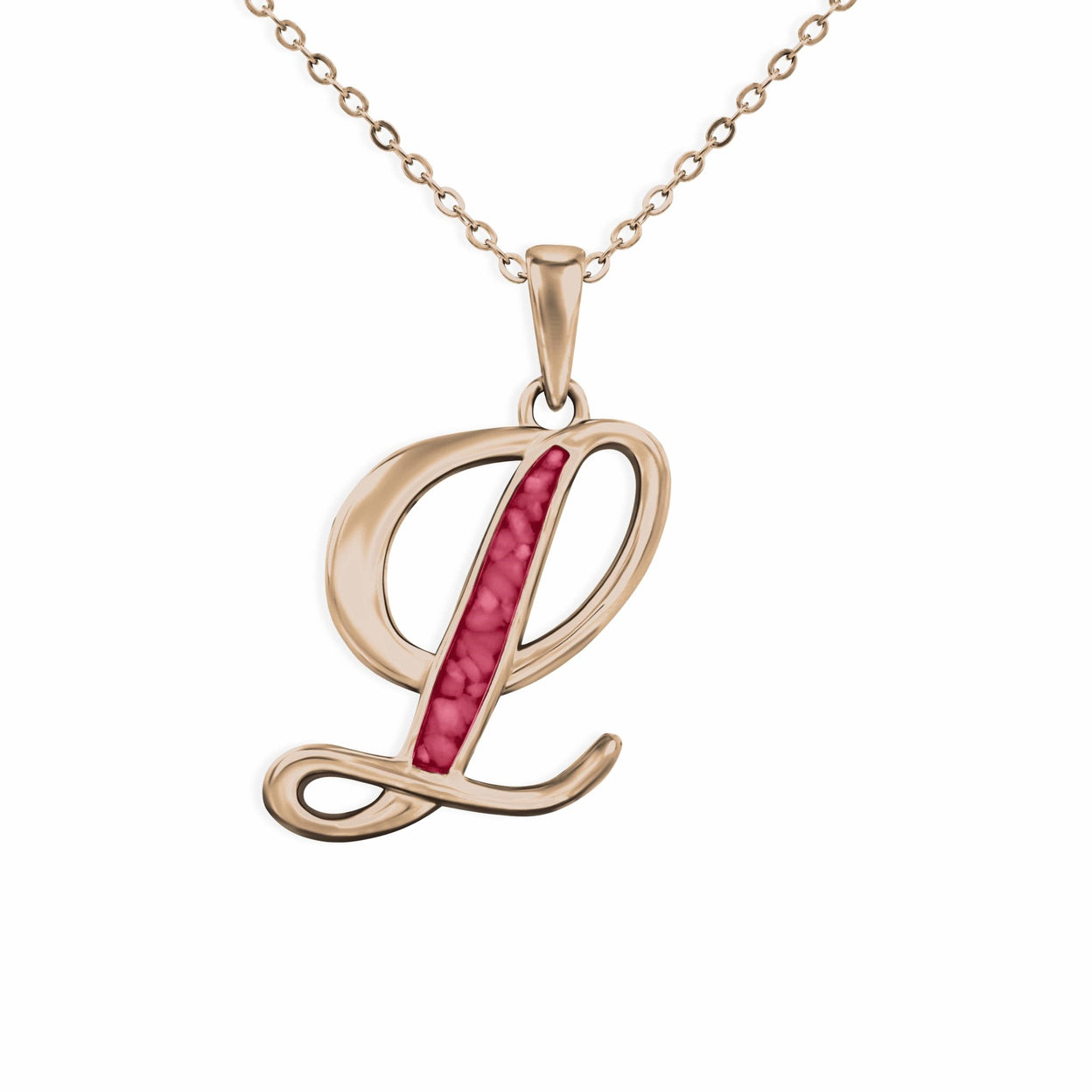 Load image into Gallery viewer, EverWith Alphabet Memorial Ashes Pendant - Letter L - EverWith Memorial Jewellery - Trade