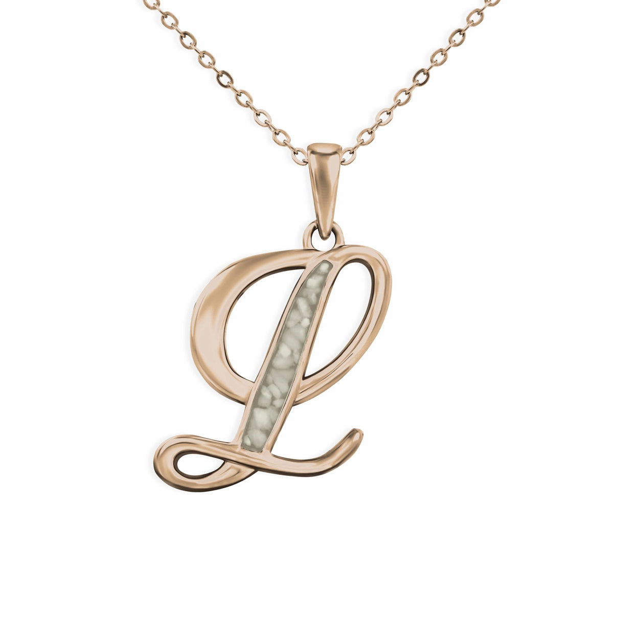 Load image into Gallery viewer, EverWith Alphabet Memorial Ashes Pendant - Letter L - EverWith Memorial Jewellery - Trade