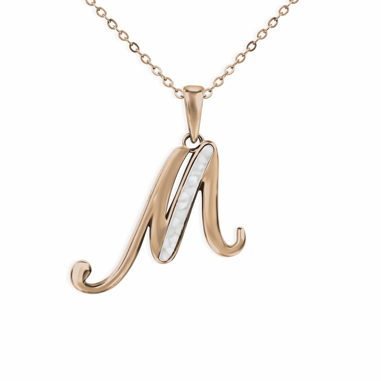 Load image into Gallery viewer, EverWith Alphabet Memorial Ashes Pendant - Letter M - EverWith Memorial Jewellery - Trade