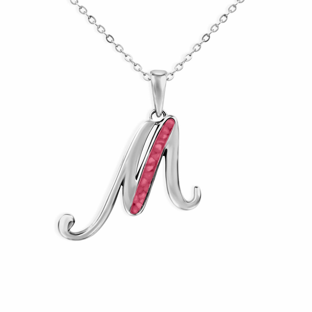 EverWith Alphabet Memorial Ashes Pendant - Letter M - EverWith Memorial Jewellery - Trade