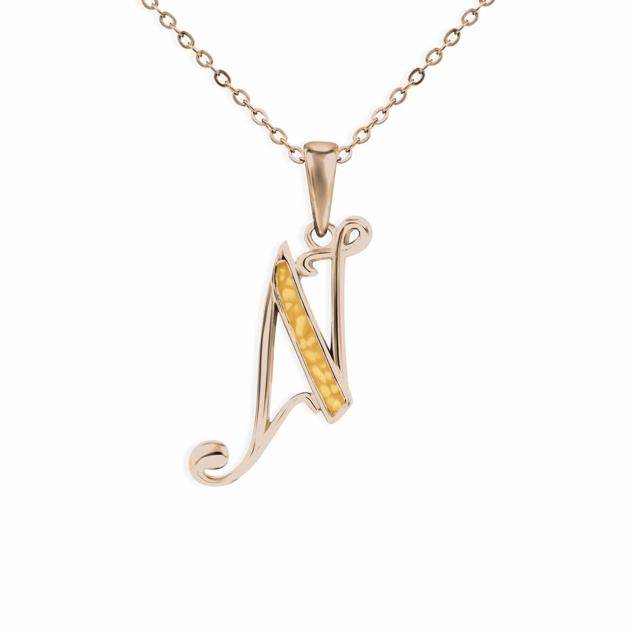 Load image into Gallery viewer, EverWith Alphabet Memorial Ashes Pendant - Letter N - EverWith Memorial Jewellery - Trade