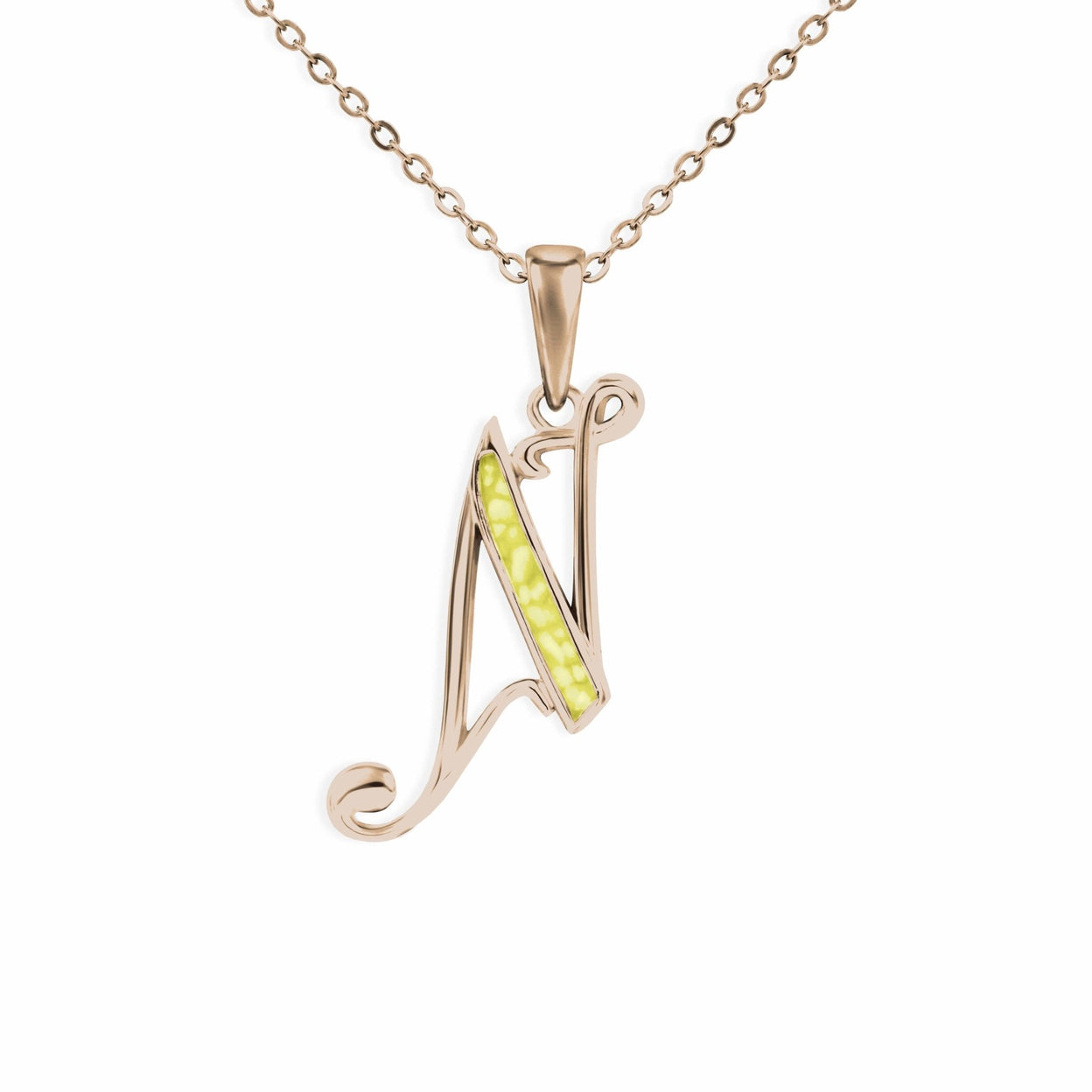 Load image into Gallery viewer, EverWith Alphabet Memorial Ashes Pendant - Letter N - EverWith Memorial Jewellery - Trade