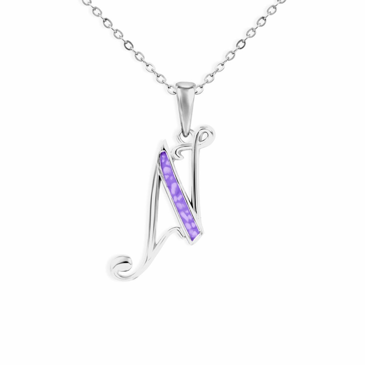 Load image into Gallery viewer, EverWith Alphabet Memorial Ashes Pendant - Letter N - EverWith Memorial Jewellery - Trade