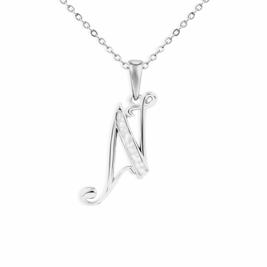 EverWith Alphabet Memorial Ashes Pendant - Letter N - EverWith Memorial Jewellery - Trade