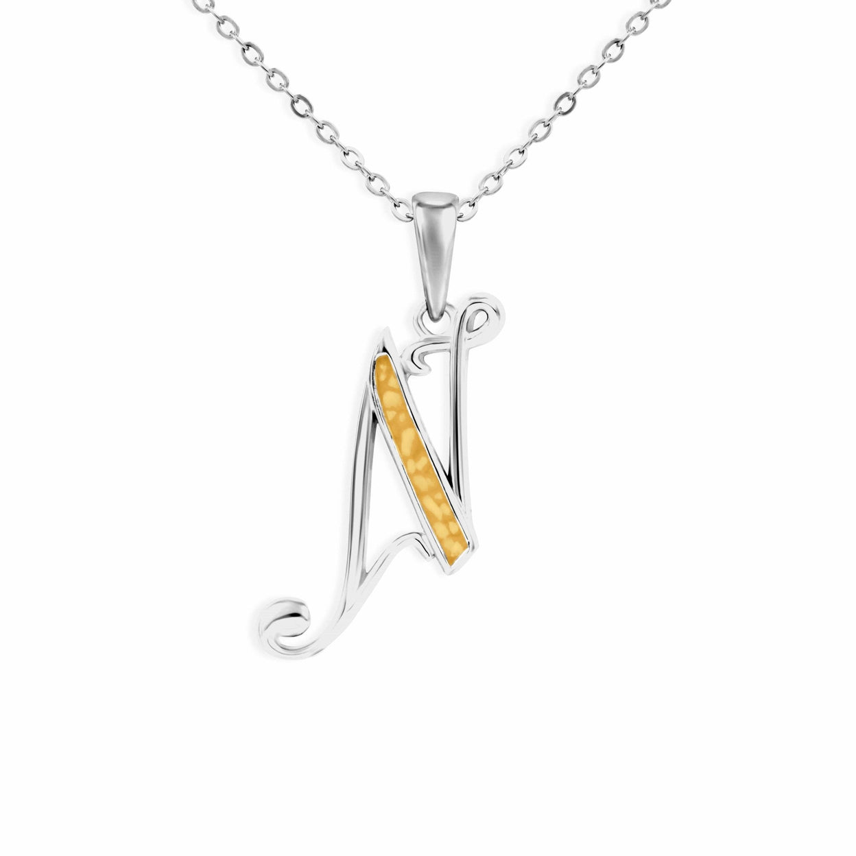 Load image into Gallery viewer, EverWith Alphabet Memorial Ashes Pendant - Letter N - EverWith Memorial Jewellery - Trade