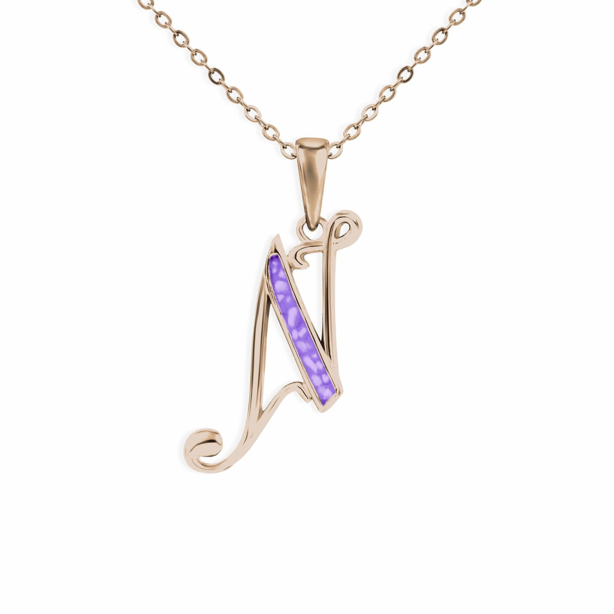 Load image into Gallery viewer, EverWith Alphabet Memorial Ashes Pendant - Letter N - EverWith Memorial Jewellery - Trade