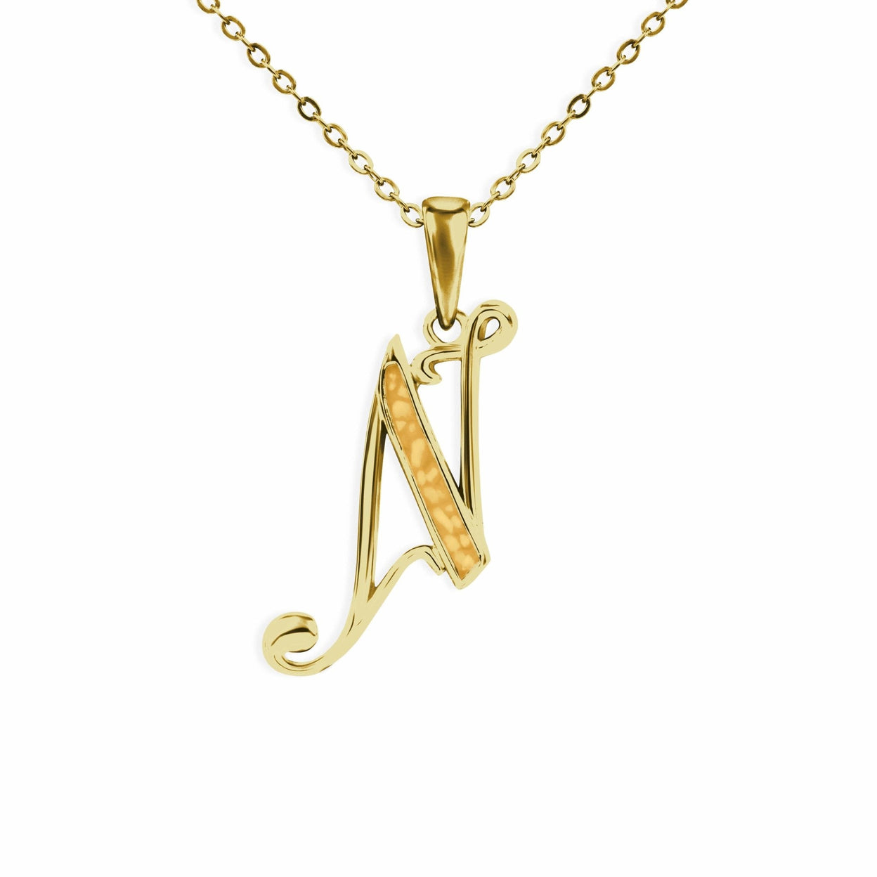 Load image into Gallery viewer, EverWith Alphabet Memorial Ashes Pendant - Letter N - EverWith Memorial Jewellery - Trade