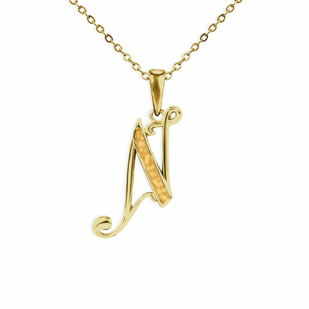 EverWith Alphabet Memorial Ashes Pendant - Letter N - EverWith Memorial Jewellery - Trade