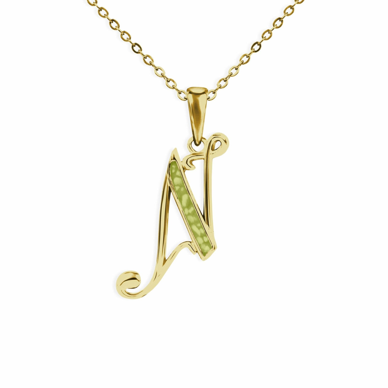 Load image into Gallery viewer, EverWith Alphabet Memorial Ashes Pendant - Letter N - EverWith Memorial Jewellery - Trade