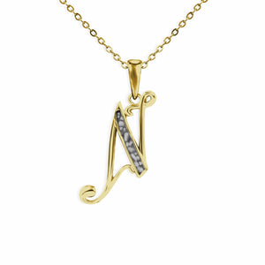 EverWith Alphabet Memorial Ashes Pendant - Letter N - EverWith Memorial Jewellery - Trade