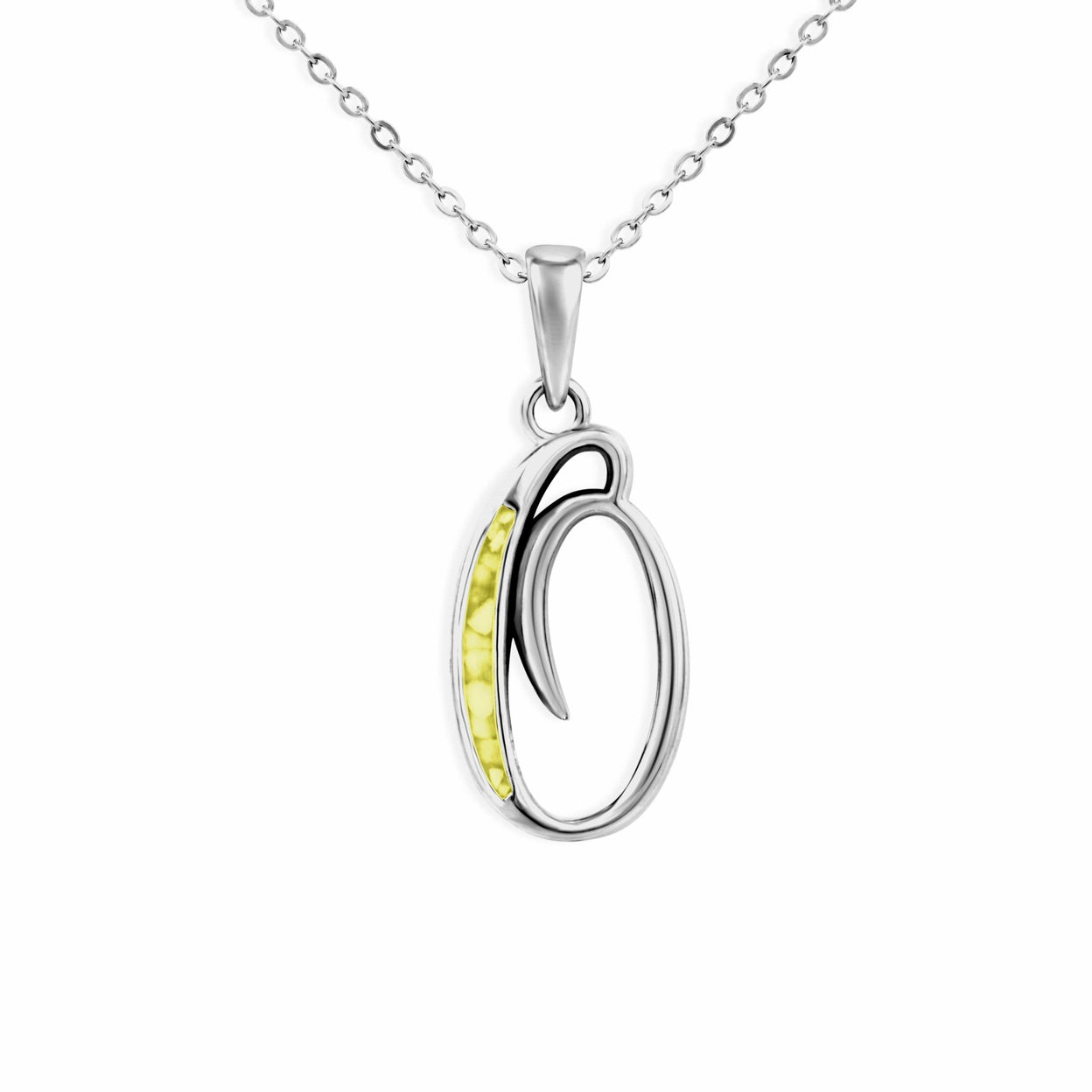 Load image into Gallery viewer, EverWith Alphabet Memorial Ashes Pendant - Letter O - EverWith Memorial Jewellery - Trade