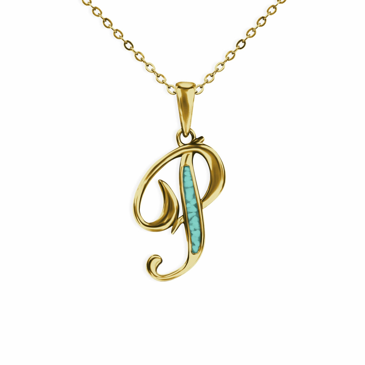 Load image into Gallery viewer, EverWith Alphabet Memorial Ashes Pendant - Letter P - EverWith Memorial Jewellery - Trade