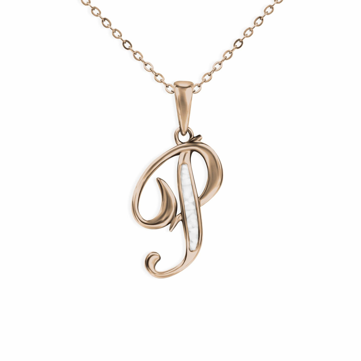 Load image into Gallery viewer, EverWith Alphabet Memorial Ashes Pendant - Letter P - EverWith Memorial Jewellery - Trade