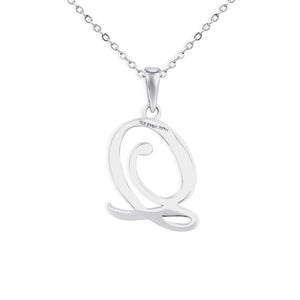 EverWith Alphabet Memorial Ashes Pendant - Letter Q - EverWith Memorial Jewellery - Trade