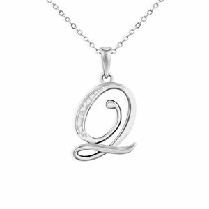 EverWith Alphabet Memorial Ashes Pendant - Letter Q - EverWith Memorial Jewellery - Trade