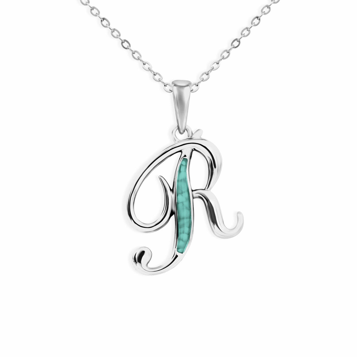 Load image into Gallery viewer, EverWith Alphabet Memorial Ashes Pendant - Letter R - EverWith Memorial Jewellery - Trade