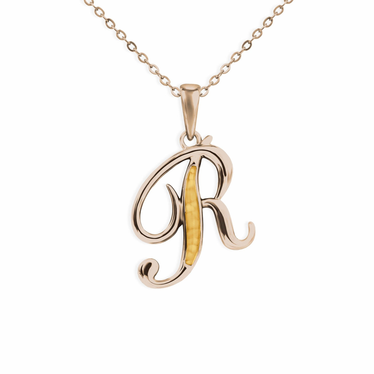 Load image into Gallery viewer, EverWith Alphabet Memorial Ashes Pendant - Letter R - EverWith Memorial Jewellery - Trade