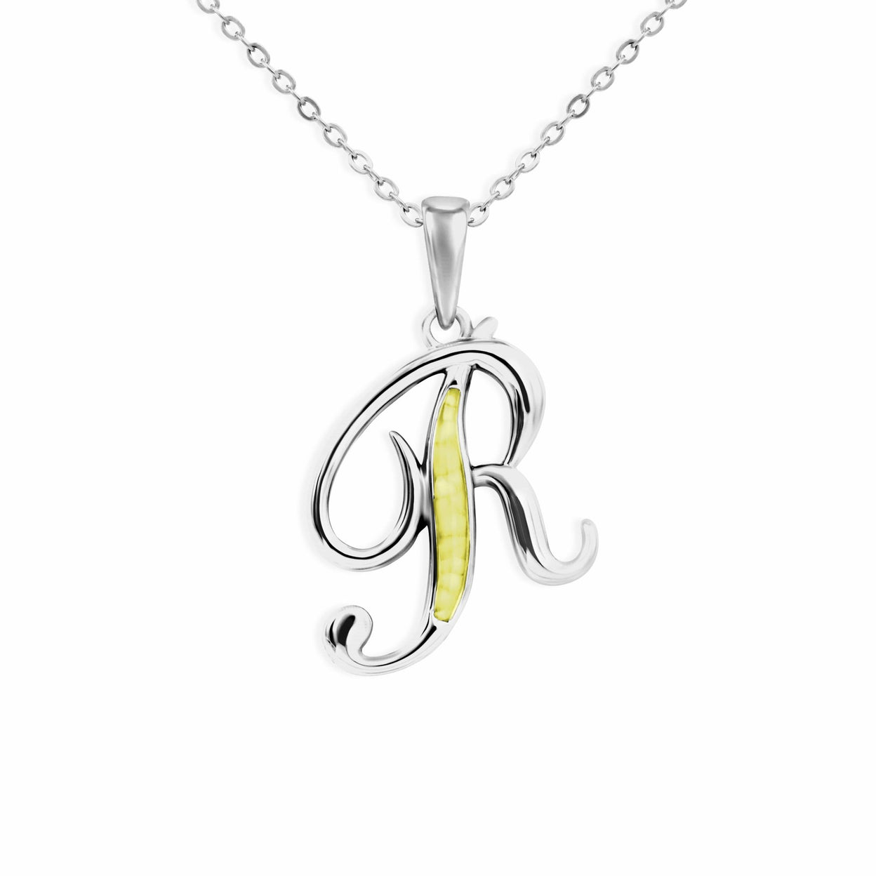 Load image into Gallery viewer, EverWith Alphabet Memorial Ashes Pendant - Letter R - EverWith Memorial Jewellery - Trade