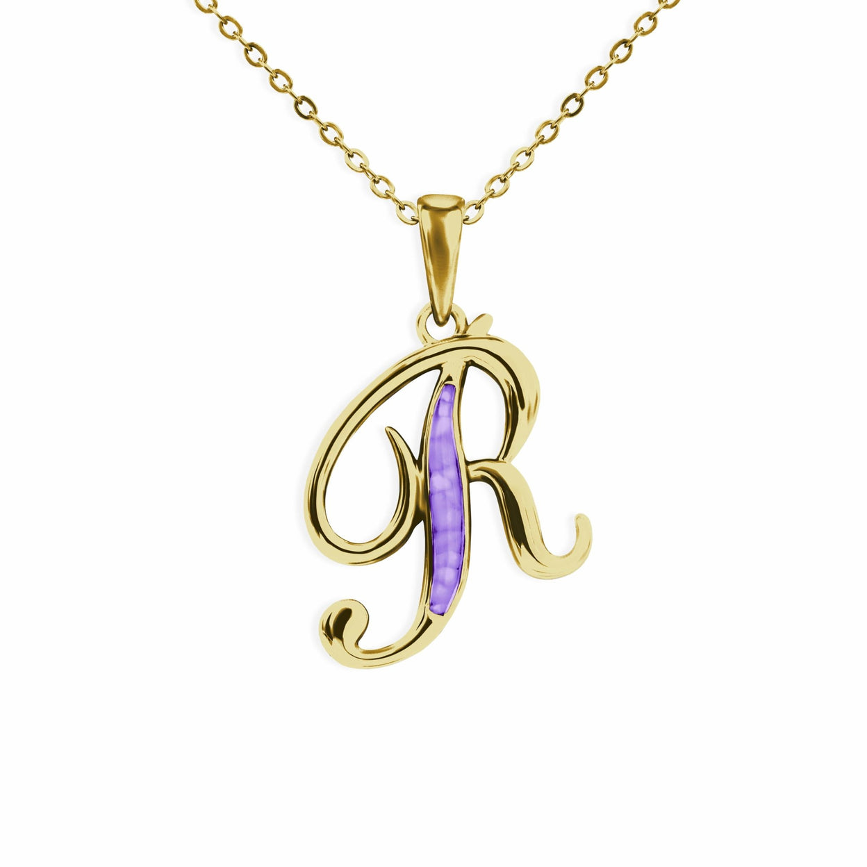 Load image into Gallery viewer, EverWith Alphabet Memorial Ashes Pendant - Letter R - EverWith Memorial Jewellery - Trade