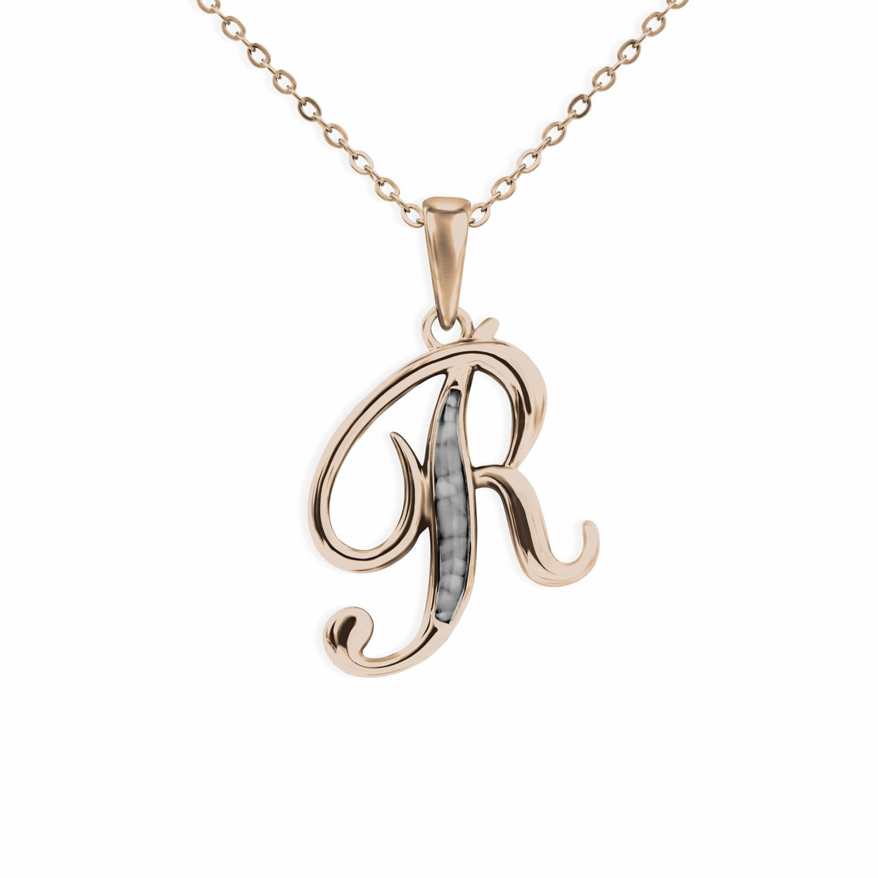 Load image into Gallery viewer, EverWith Alphabet Memorial Ashes Pendant - Letter R - EverWith Memorial Jewellery - Trade