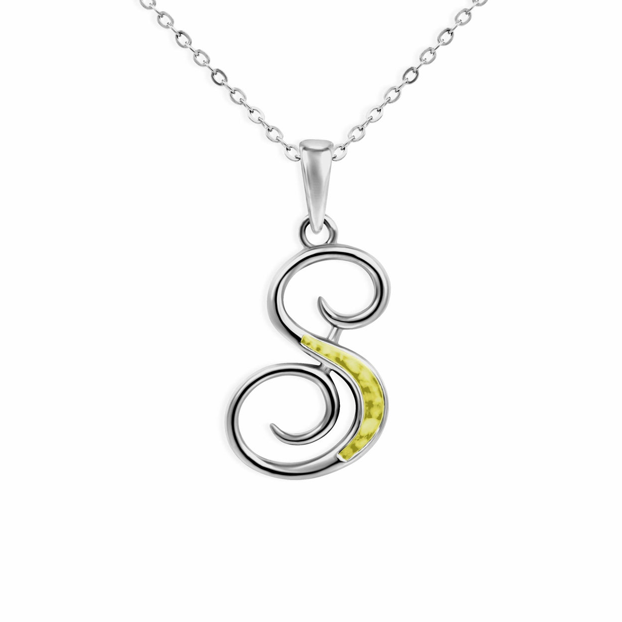 Load image into Gallery viewer, EverWith Alphabet Memorial Ashes Pendant - Letter S - EverWith Memorial Jewellery - Trade