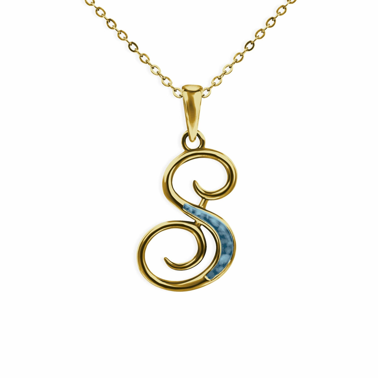 Load image into Gallery viewer, EverWith Alphabet Memorial Ashes Pendant - Letter S - EverWith Memorial Jewellery - Trade