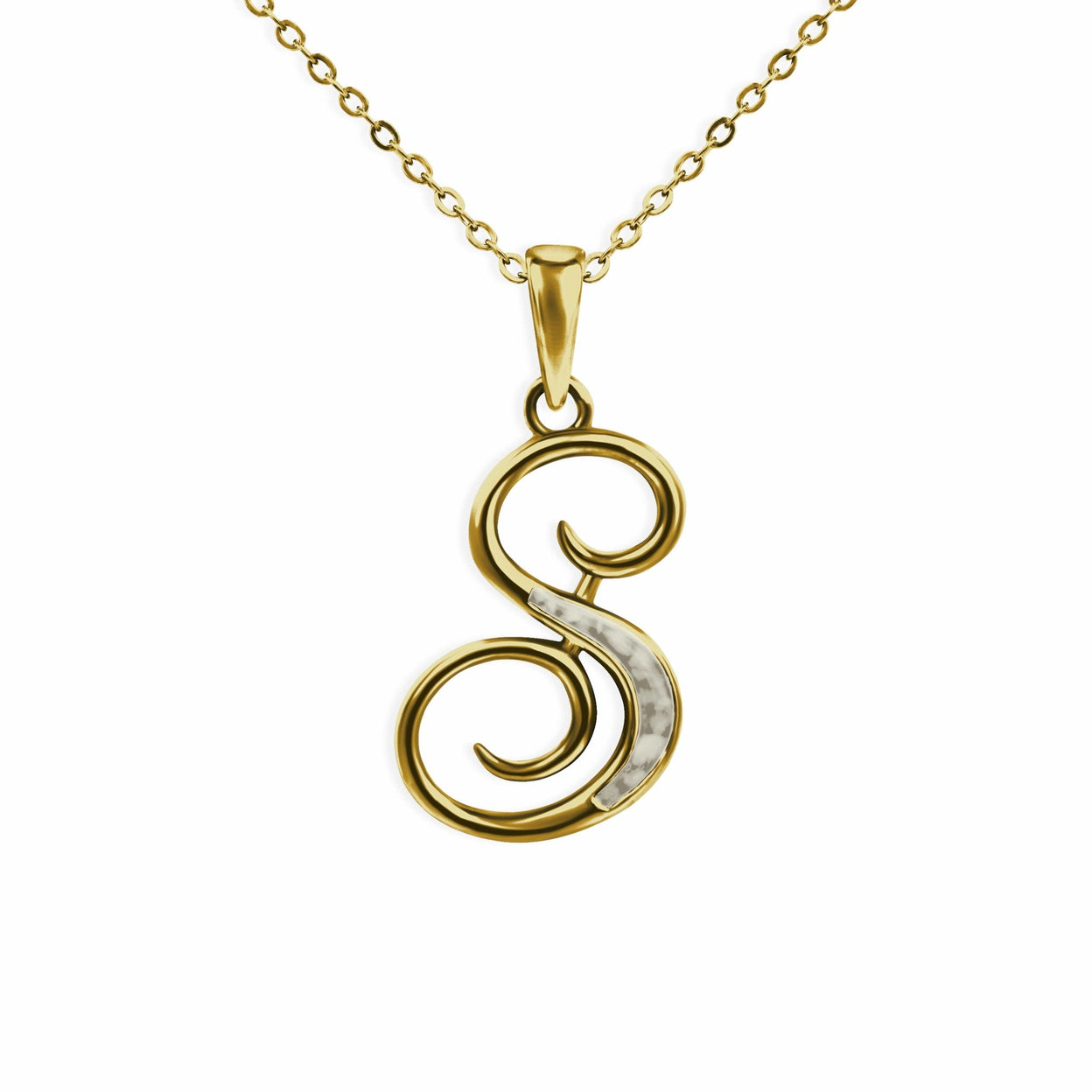 Load image into Gallery viewer, EverWith Alphabet Memorial Ashes Pendant - Letter S - EverWith Memorial Jewellery - Trade