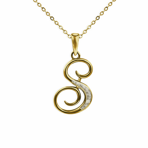 EverWith Alphabet Memorial Ashes Pendant - Letter S - EverWith Memorial Jewellery - Trade