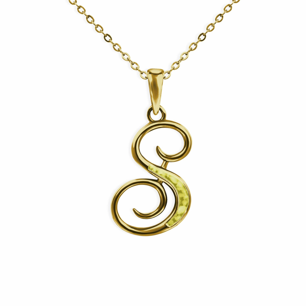 Load image into Gallery viewer, EverWith Alphabet Memorial Ashes Pendant - Letter S - EverWith Memorial Jewellery - Trade