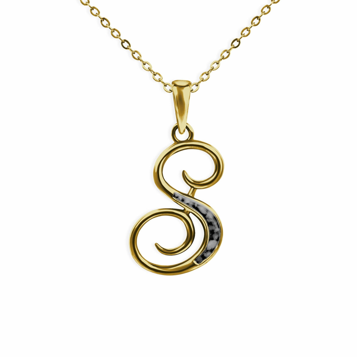 Load image into Gallery viewer, EverWith Alphabet Memorial Ashes Pendant - Letter S - EverWith Memorial Jewellery - Trade