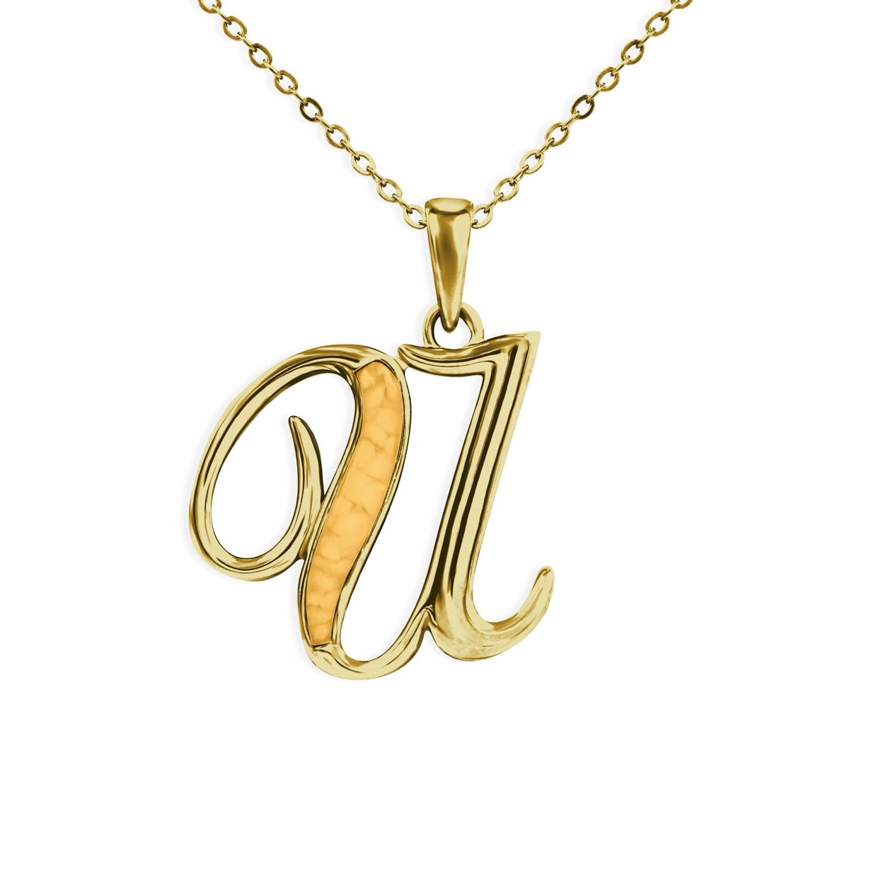 Load image into Gallery viewer, EverWith Alphabet Memorial Ashes Pendant - Letter U - EverWith Memorial Jewellery - Trade