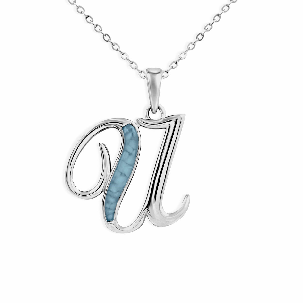 Load image into Gallery viewer, EverWith Alphabet Memorial Ashes Pendant - Letter U - EverWith Memorial Jewellery - Trade