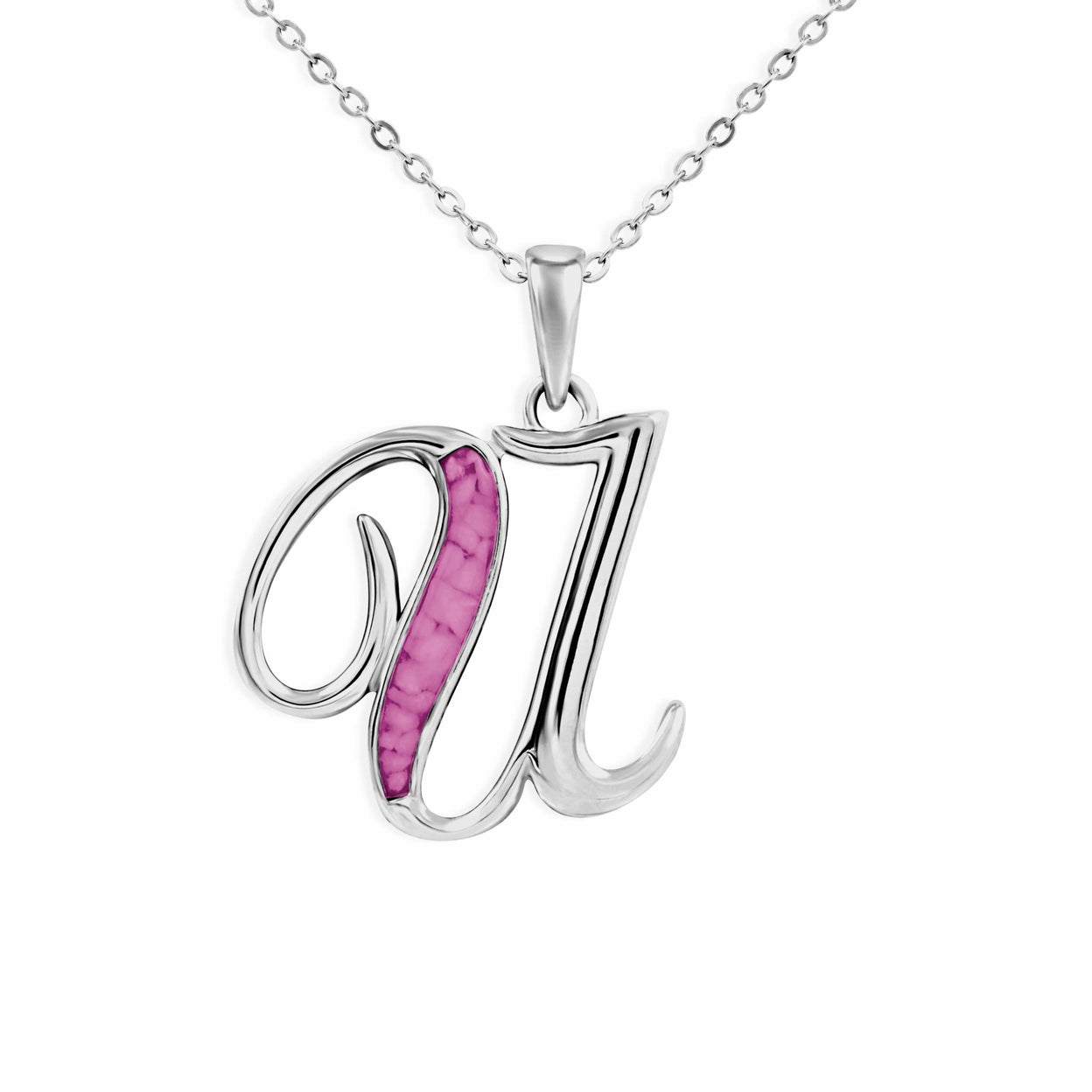 Load image into Gallery viewer, EverWith Alphabet Memorial Ashes Pendant - Letter U - EverWith Memorial Jewellery - Trade