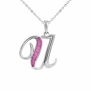 EverWith Alphabet Memorial Ashes Pendant - Letter U - EverWith Memorial Jewellery - Trade