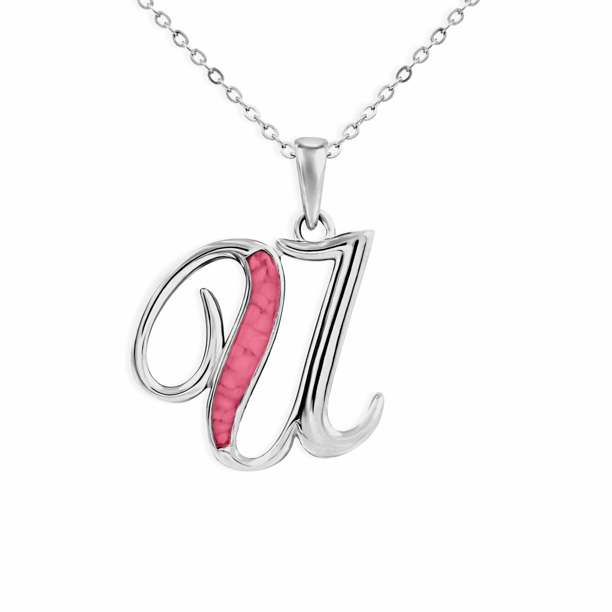 Load image into Gallery viewer, EverWith Alphabet Memorial Ashes Pendant - Letter U - EverWith Memorial Jewellery - Trade