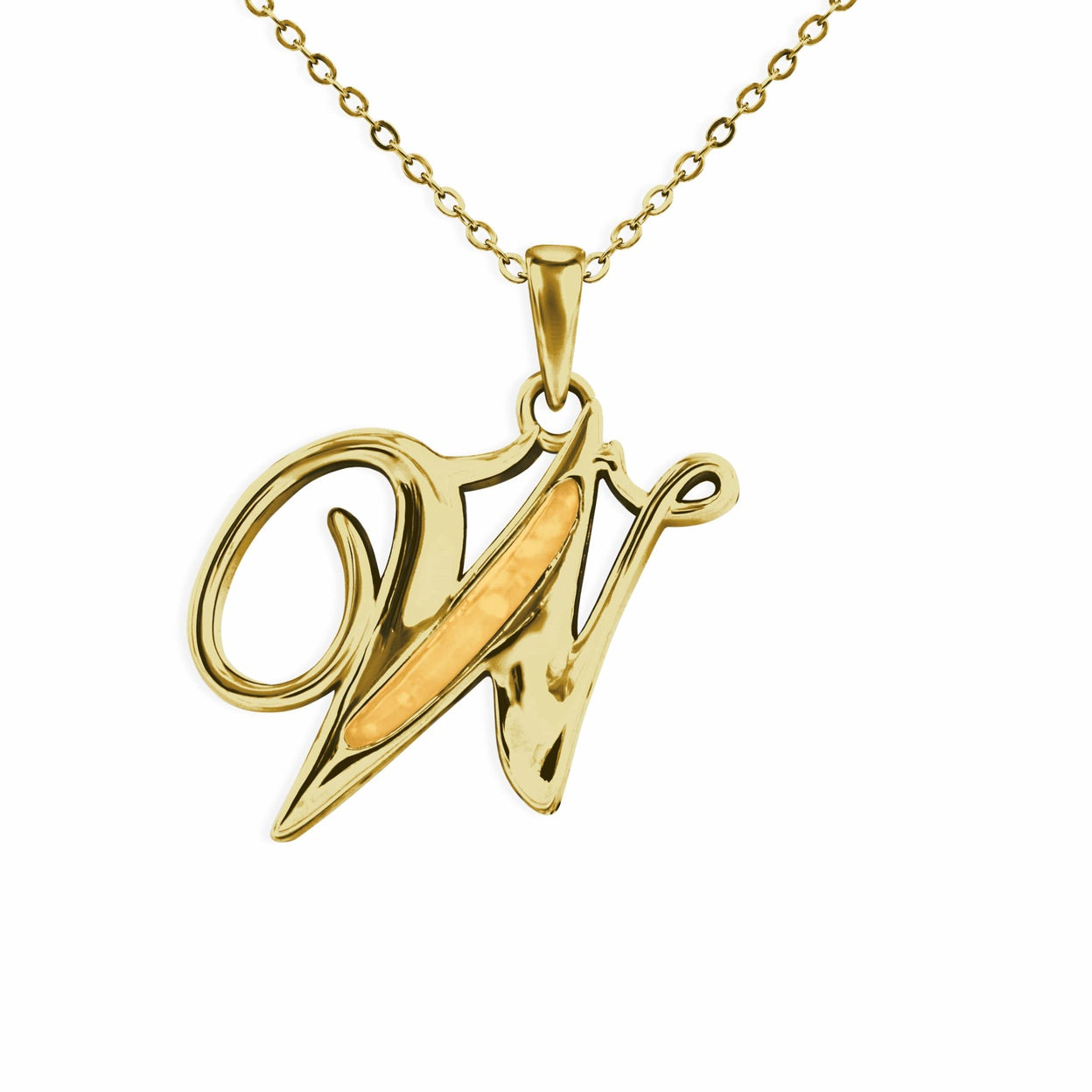 Load image into Gallery viewer, EverWith Alphabet Memorial Ashes Pendant - Letter W - EverWith Memorial Jewellery - Trade