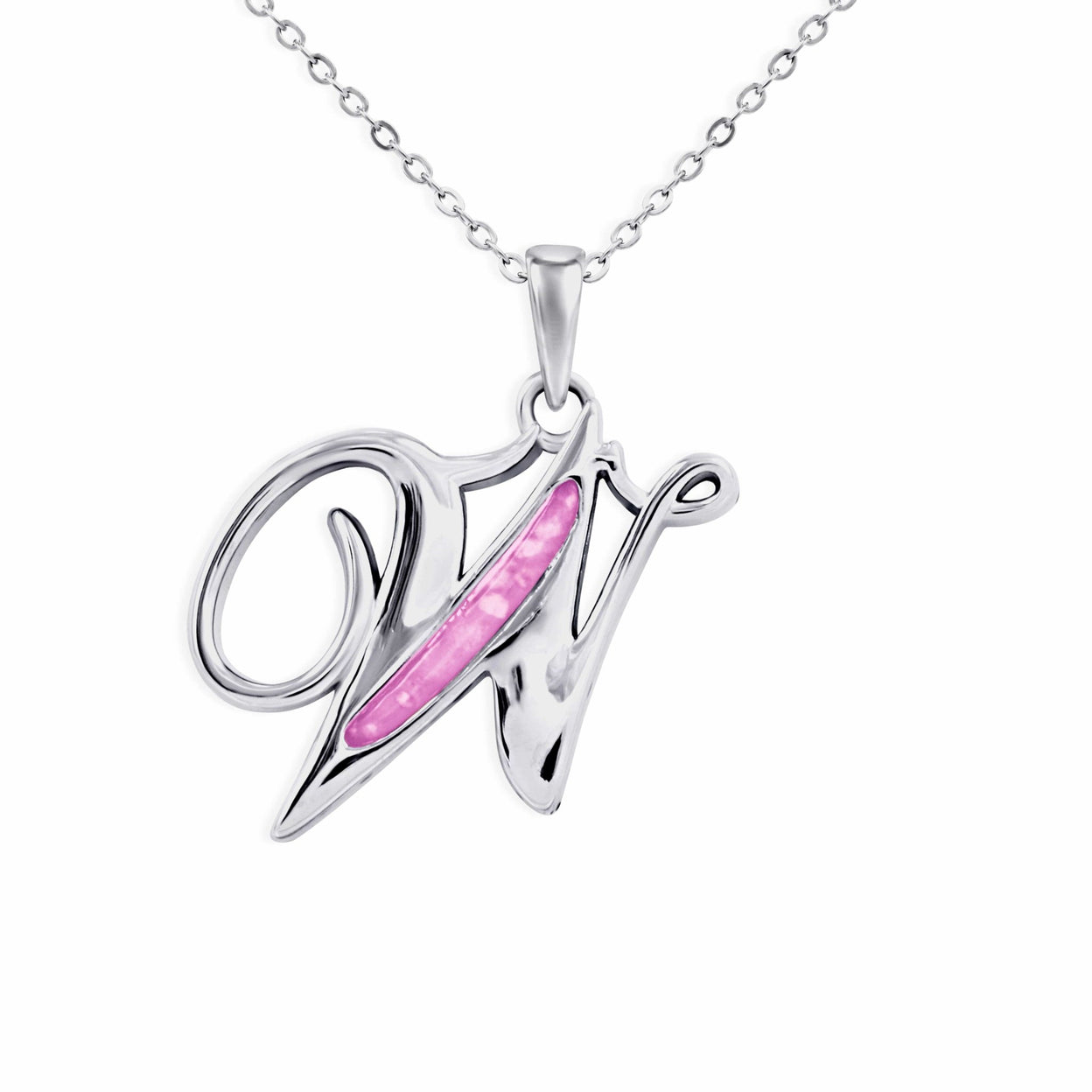 Load image into Gallery viewer, EverWith Alphabet Memorial Ashes Pendant - Letter W - EverWith Memorial Jewellery - Trade