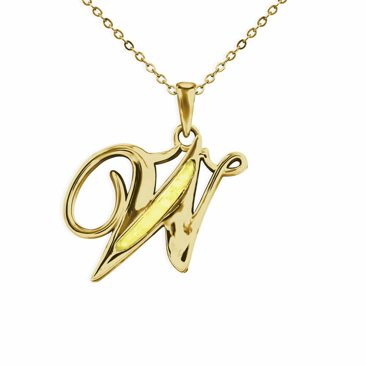 Load image into Gallery viewer, EverWith Alphabet Memorial Ashes Pendant - Letter W - EverWith Memorial Jewellery - Trade