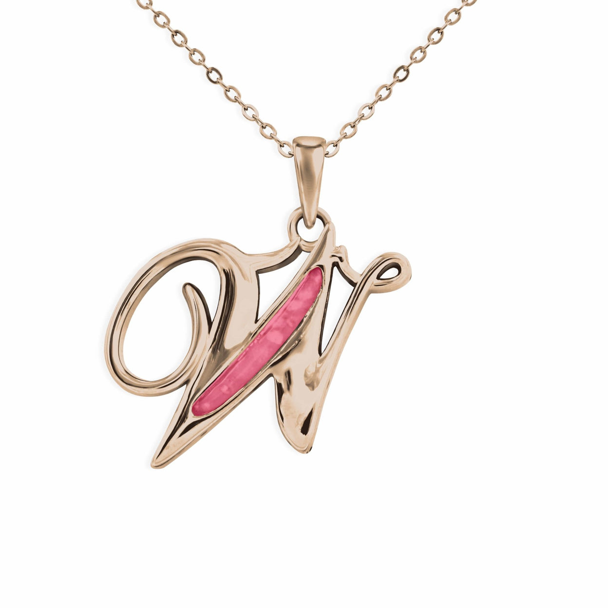 Load image into Gallery viewer, EverWith Alphabet Memorial Ashes Pendant - Letter W - EverWith Memorial Jewellery - Trade