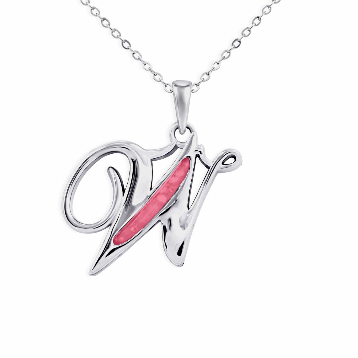 Load image into Gallery viewer, EverWith Alphabet Memorial Ashes Pendant - Letter W - EverWith Memorial Jewellery - Trade