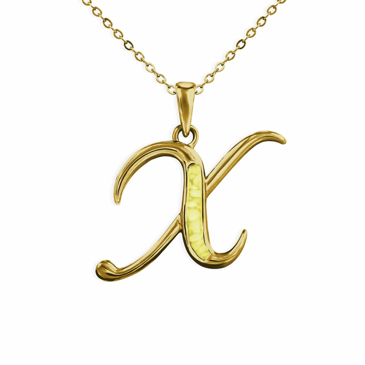 Load image into Gallery viewer, EverWith Alphabet Memorial Ashes Pendant - Letter X - EverWith Memorial Jewellery - Trade