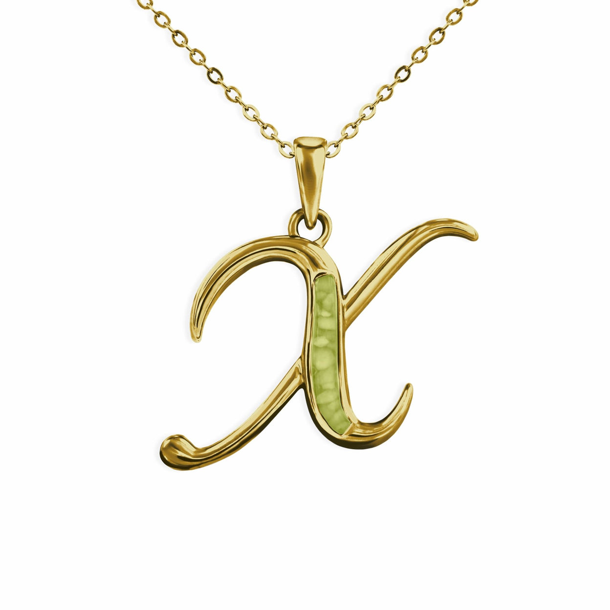 Load image into Gallery viewer, EverWith Alphabet Memorial Ashes Pendant - Letter X - EverWith Memorial Jewellery - Trade