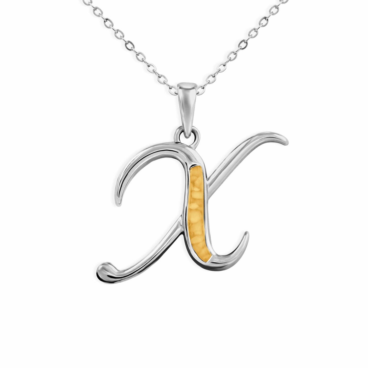 Load image into Gallery viewer, EverWith Alphabet Memorial Ashes Pendant - Letter X - EverWith Memorial Jewellery - Trade