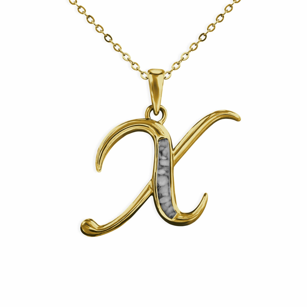 Load image into Gallery viewer, EverWith Alphabet Memorial Ashes Pendant - Letter X - EverWith Memorial Jewellery - Trade